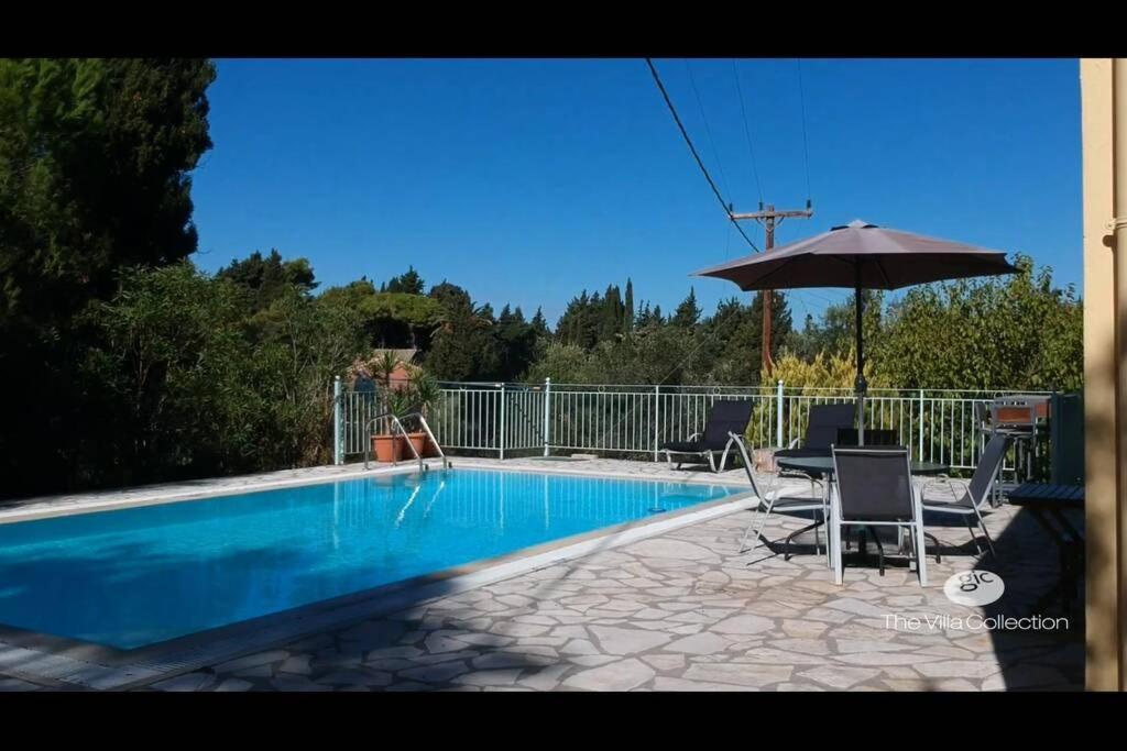 Gastouri Villa Pascalia With Heated Pool In October And Views Achílleion المظهر الخارجي الصورة