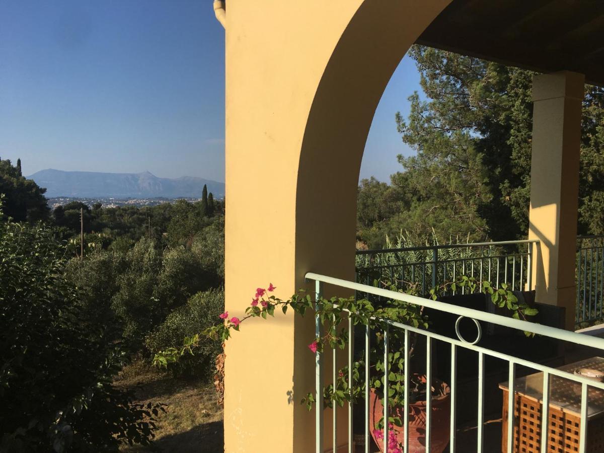 Gastouri Villa Pascalia With Heated Pool In October And Views Achílleion المظهر الخارجي الصورة
